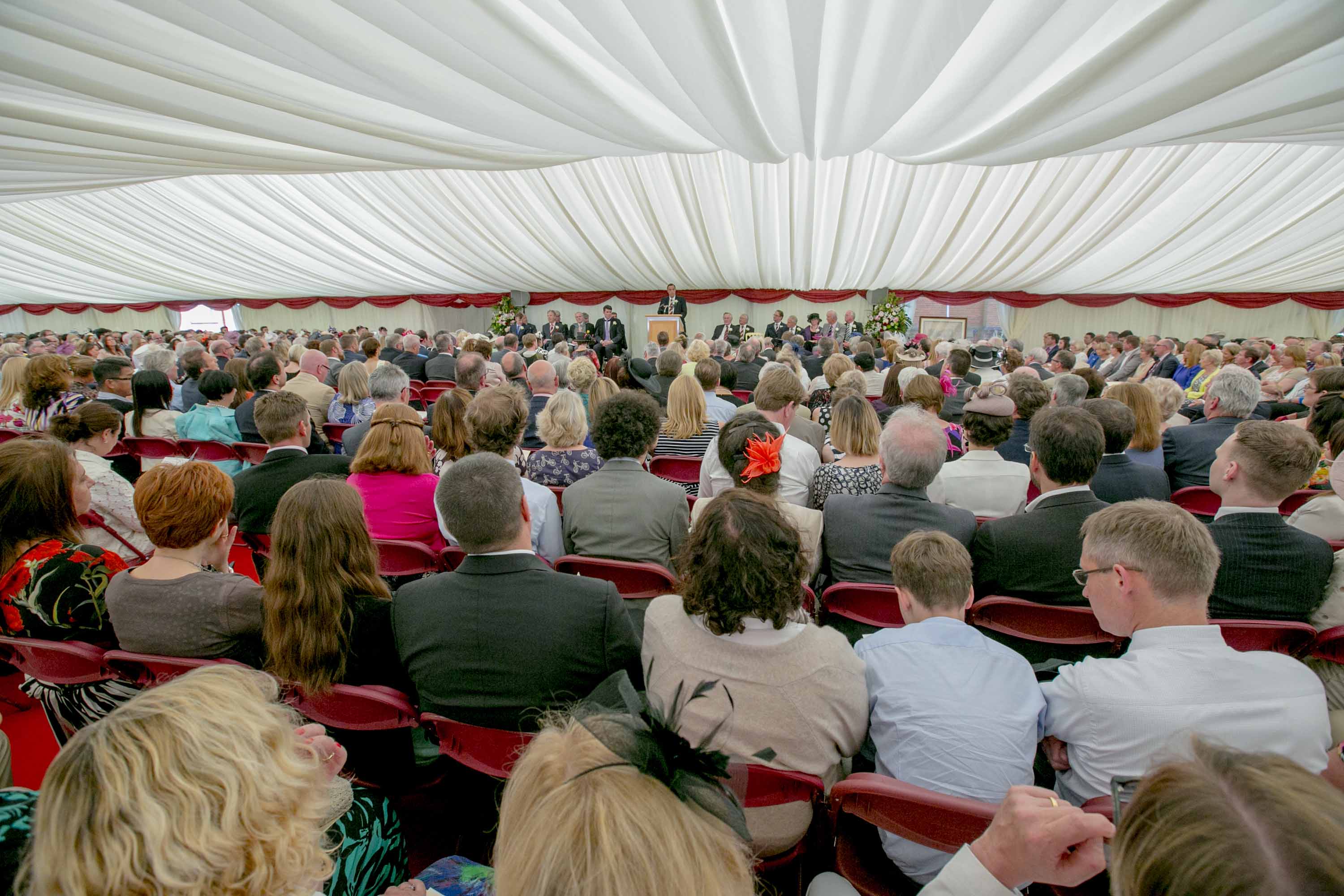 Commemoration Day 2015: Prizegiving marquee